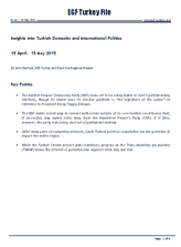 EGF Turkey File, Mid April &mdash; Mid May 2015