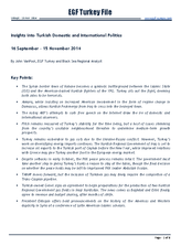 EGF Turkey File, 16 September — 15 November 2014