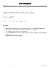EGF Turkey File, May &mdash; July, 2019