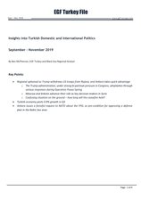 EGF Turkey File, September &mdash; November, 2019