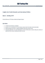 EGF Turkey File, March &mdash; May, 2019